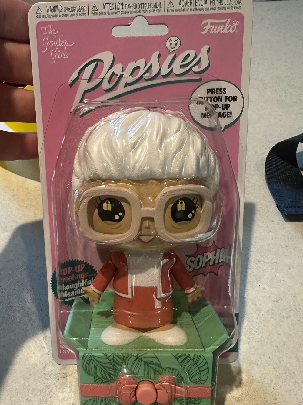 Funko Popsies Sophia Vinyl Figure - White Hair, Pink Outfit, Green Base